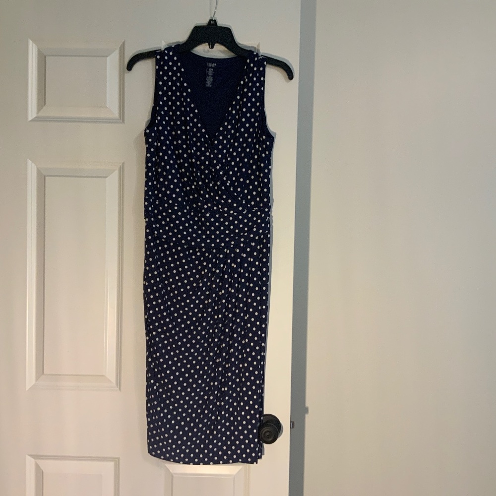Chaps Faux Wrap Dress